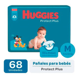 Huggies Protect Plus M Sin Género 68 Unidades