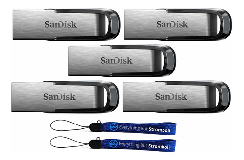 5 Pendrives Sandisk Ultra Flair Usb 3.0 64gb High Performanc