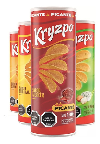 Papas Fritas Kryzpo Tarro De 130g - Eligue Tu Sabor