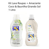 Kit Lava Roupas + Amaciante Coco & Baunilha Girando Sol 1 Lt