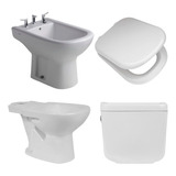 Inodoro Ferrum Bari Largo Deposito Dual Bidet 3a Y Tapa Mdf