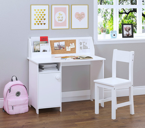 Utex Escritorio De Estudio Para Niños Con Silla, Mesa De E.