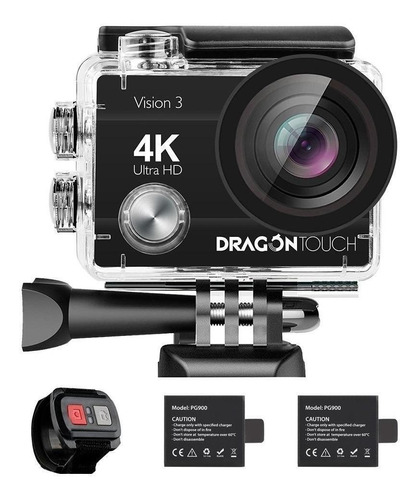 Cámara Deportiva Dragon Touch Action Vision 3 4k