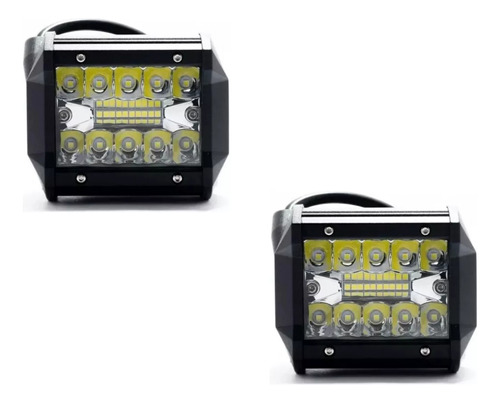 Faro Auxiliar X2 Led 60w Auto Camioneta Universal  12v/24v