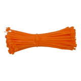 Abraçadeira De Nylon Enforca Gato Tairapes 10,5cm X 1000 Un Cor Laranja