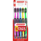 Escova De Dente Macia Kit Com 5 - Pack Família - Dentalclean