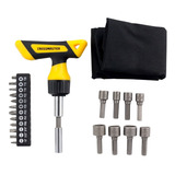 Kit Set Juego Destornillador Mango T Puntas Ph Pl Hex Torx