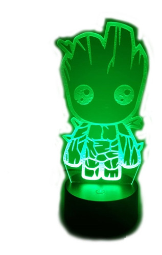 Lampara Led 3d Baby Groot