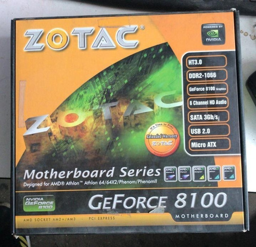 Motherboard Zotac Gf8100-b-ema Amd Ddr2 Socket Am2