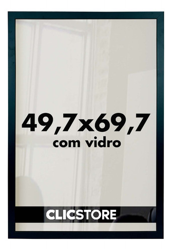 Moldura Quebra Cabeça 49,7x69,7 Quadro Imagem Vidro Sala