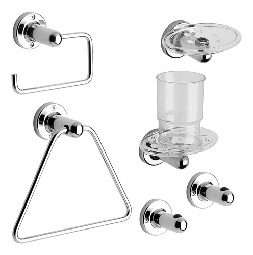 Accesorios De Baño Fv Allegro Kit 6 Piezas Cromo 179.06/15