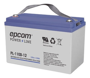 Epcom Powerline Acumulador Epcom 12vcd 110ah Tecnología Vrla