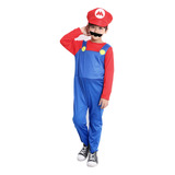 Disfraz De Super Mario Bross Y Luigi Superheroe Niños Halloween Fiesta Cumpleaños Día Del Niño Navidad Cosplay