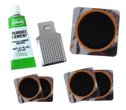 Parche Slime Para Bicicleta, Moto Parches Camara Kit 7 Piezas