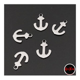 10 Mini Dijes Ancla Fino Fornitura Acero Quirúrgico Pulsera