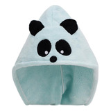 Gorra De Secado De Cabello De Panda Lindo Para Niñas, Adoles