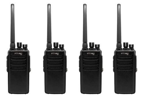 4 Radios Digital/analógico Uhf 2 Vías 16 Canales Uso Rudo