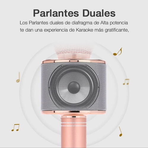 Micrófono Karaoke Niños 5w Bluetooth Efectos De Voz Parlante