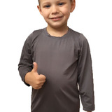 Camisa Blusa Infantil Térmica Proteção Solar Uv Dry Fit
