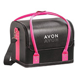 Maleta De Maquiagem Avon Preta E Rosa - 2,3kg