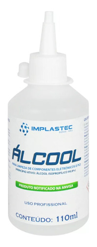 Álcool Isopropílico 99,8% Pci Eletrônicos E Circuitos 110ml