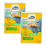 Isca Para Pesca Ração Furadinha Sabor Milho 400g - 2 Pacotes Cor Amarelo