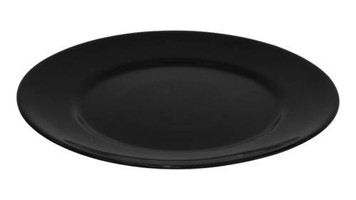 Prato Para Sobremesa De Opaline Flare Preto 19cm - Hauskraft