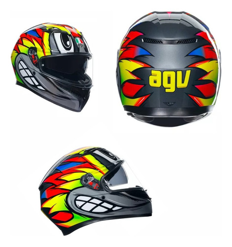 Casco Cerrado Agv K-3 Sv Multi Birdy Rider Moteros