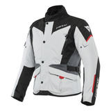 Chamarra Dainese Tempest 3 D-dry Gris Obscuro/negro/rojo