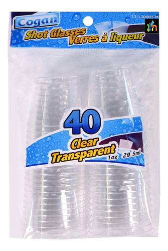 Paquete De Copas Aguardienteras Desechables Plástico Rigido