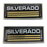 Emblemas Silverado Chevrolet Camioneta Metal Par