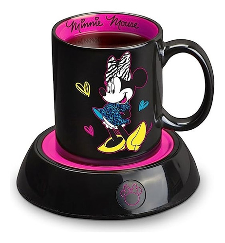 Minnie Mouse Taza Base Calentador Disney Cafe Te Caliente