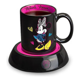 Minnie Mouse Taza Base Calentador Disney Cafe Te Caliente