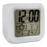 Reloj Mesa Despertador Indicador Temperatura Fecha Digital