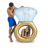 Gigante Anillo Hinchable De Diamante Para Piscina, Flotador 