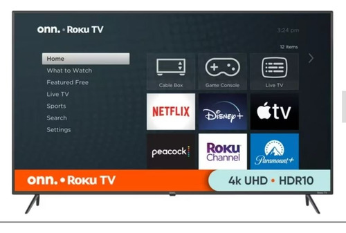 Pantalla Onn 50 4k Uhd 2160p Led Roku Smart Tv Hdr 100133204