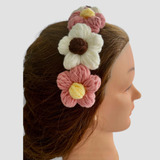Diadema Flores A Crochet