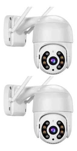 Kit 2 Câmera Ip Dome A8 App Yoosee Segurança Externa Wifi