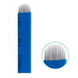 10 Filos Para Microblading Lengua De Gato 18u Azul 0,18 Gros