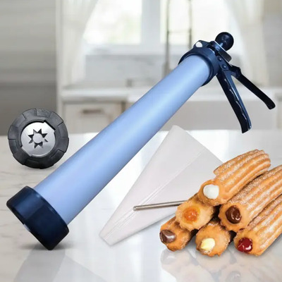 Pistola Churros Orificio Xxl Listos P Rellenar+pico Y Manga | Envío gratis