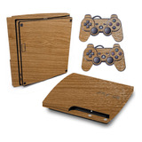 Skin Ps3 Slim Adesivo Pelicula Wood Verona