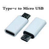 Par De Conectores Hembra Tipo C A Micro Usb  Macho Practico