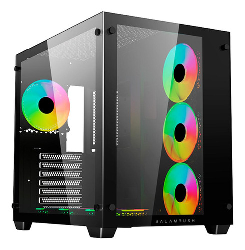 Gabinete Gamer Balam Rush Tank Pro Gm930 4 Fan Negro