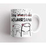 Taza Cerámica Flork Signos Del Zodiaco Chicas Mujer + Caja