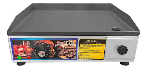 Chapa De Lanche Eletrica 40x35 Hot Dog Hamburguer Borda Alta