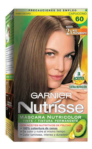 Tintura Permanente En Kit Nutrisse Clasico 60 Tono 60 Capuccino