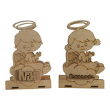 Servilleteros Bautizo Angelito(a) Personalizados 15 Pzs