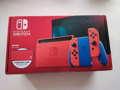 Nintendo Switch V2 32gb Edicion Mario R Y A +256gb+106juegos