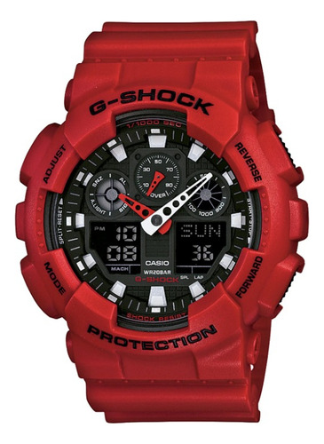 Reloj G-shock Hombre Ga-100b-4adr Rojo