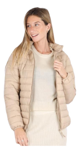 Campera Mujer Pluma Sintética De Nylon Soft 